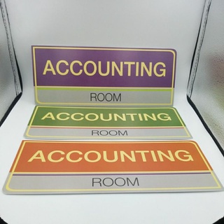 ป้ายห้องบัญชีACCOUNTINGROOM