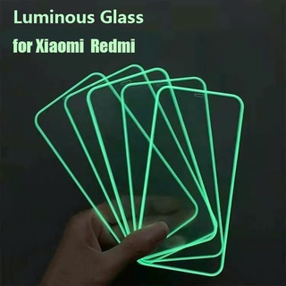 Luminous Tempered Glass For Xiaomi Mi Poco X3 Pro M3 F3 5G Glowing Tempered Glass For Redmi Note 10 Pro 10S 9S 9T 9A 9C 8T 7