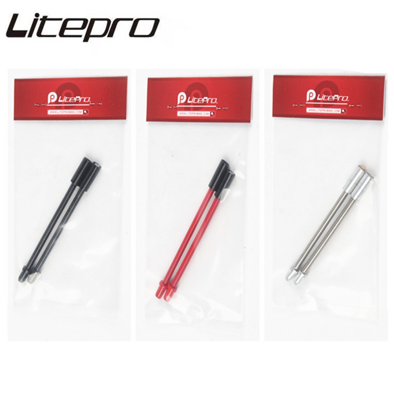 Litepro อะไหล่ท่อสปริง สเตนเลส ยืดหยุ่น ปรับได้ สําหรับรถจักรยาน MTB 2 ชิ้น
