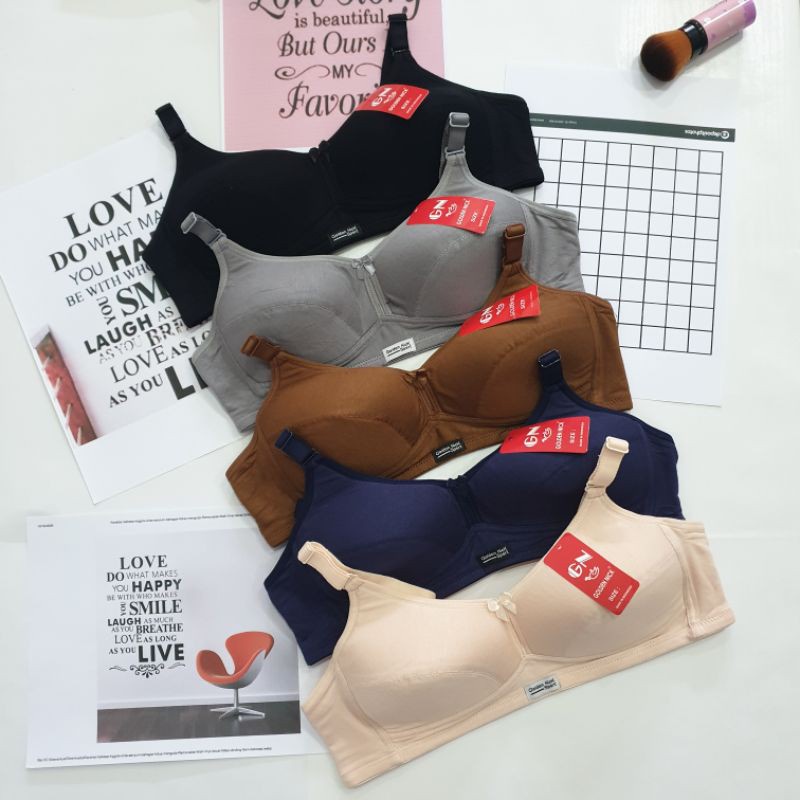 GOLDEN NICK SPORT BRA K 395 BASIC DAILY BH MADE OF เสื้อยืด MATERIAL SIZE 34 36 38 40 42