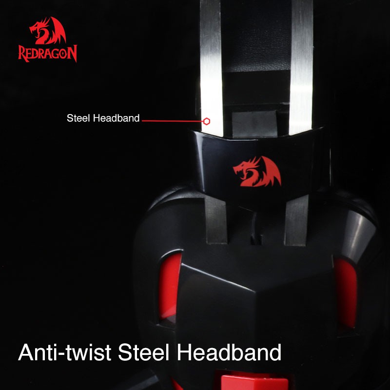 Redragon H201-1 Lagopasmutus 7.1 Surround Sound - Works with PC, Mac, Phones and Tablets #หูฟังเกมมิ่ง