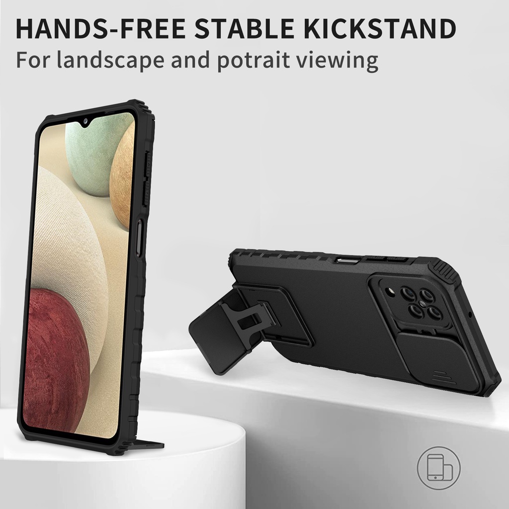ส่งจาทไทย Case For Samsung A55/S22Ultra/A22 5G/A02/M02/S23FE/A50/A50S/A30S เคสกันกระแทก กันรอยกล้อง ตั้งได้ เคสมือถือ