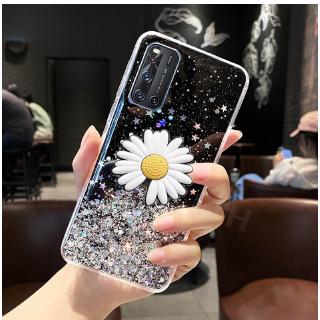 เคส OPPO A92  Fashion Bling Glitter Star Transparent Case With Daisy Folding Stand Holder เคสโทรศัพท์ ออปโป้ A 92