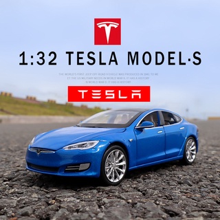 1:32 Tesla โมเดลรถยนต์ S ของเล่นสําหรับเด็ก