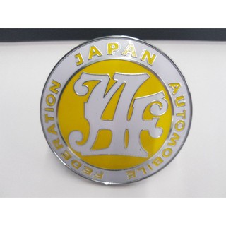 Logo Japan ติดกระจันหน้า สี เหลือง