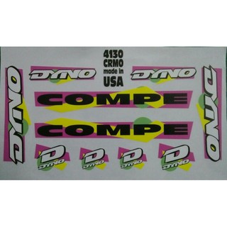 สติกเกอร์ใส Dyno Compe สําหรับกรอบ BMX 20 นิ้ว และ 16 นิ้ว