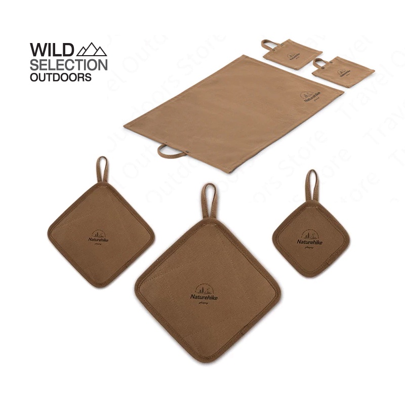 แผ่นรองแก้ว ผ้าแคนวาส Naturehike อุปกรณ์แคมป์ปิ้ง Canvas insulation pad NH21PS004