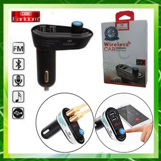 Earldom ET-M26 wireless Bluetooth FM transmitter with USB Phone Charger