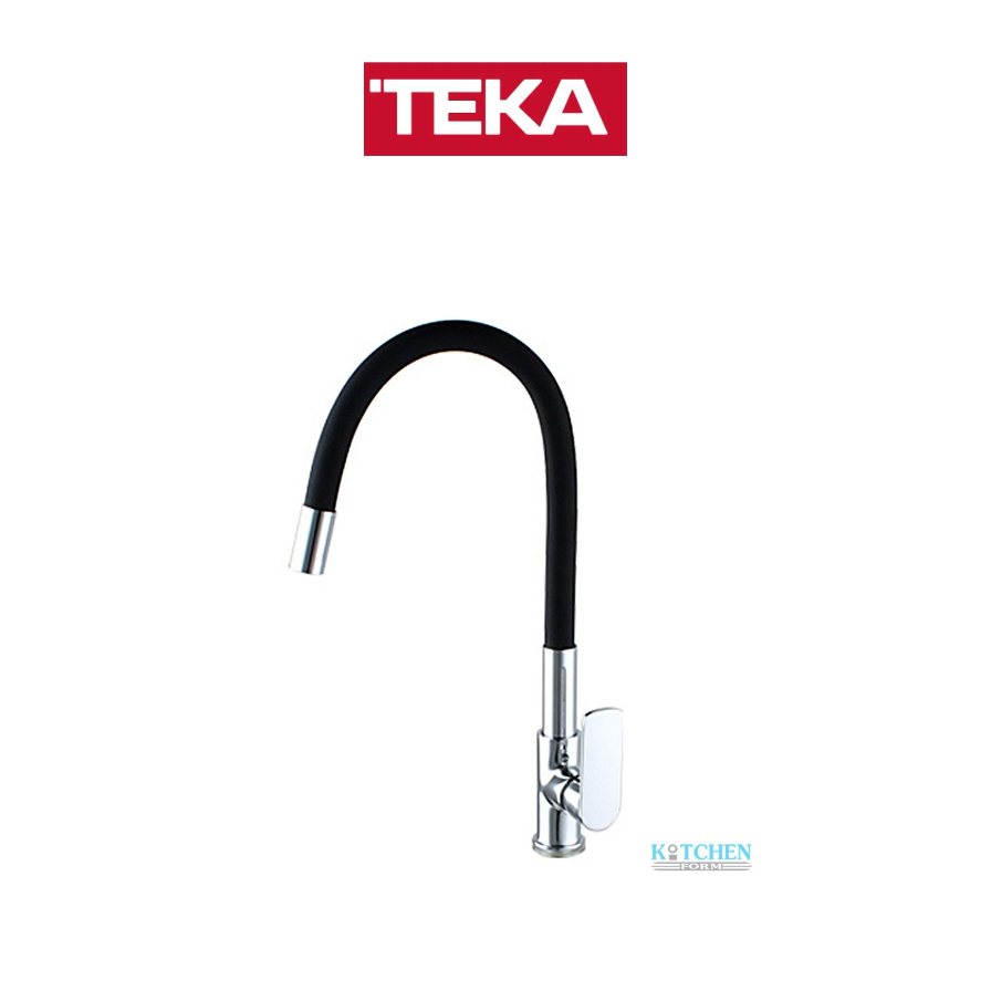 TEKA ก๊อกน้ำเย็น รุ่น  BKT สีโครมเมี่ยม-ซิลิโคนดำ ขนาด 34 ซม.