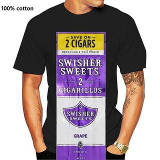 เสื้อยืดผ้าฝ้าย NEU Swisher Sweets - Gr - White - Ships Fast คุณภาพสูง MFbjnk78MAgbme77