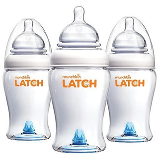 Munchkin : MNK15663## ขวดนม LATCH 8oz Bottle - 3pk