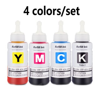 Epson T664 Black Cyan Magenta Yellow 70ml Ink Bottle for L series printer 664 T6641 T6642 T6643 T6644