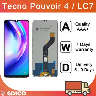 หน้าจอ Tecno Pouvoir 4 LC7 Tecno Pantalla DHL EMS