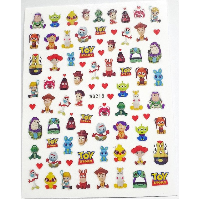 สติ๊กเกอร์ Toy story สติ๊กเกอร์ติดเล็บ