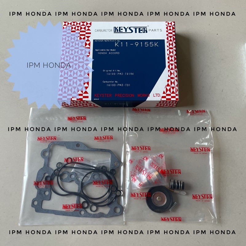 16010 PM3 ชุดซ่อมคาร์บูเรเตอร์บรรจุปะเก็น Honda Civic Grand LX Nova Nouva 1988 1989 1990 1991