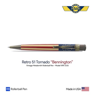 Retro 51 Tornado "Bennington" Vintage Metalsmith Rollerball Pen - ปากกาโรลเลอร์บอลล์เรโทร 51 ทอร์นาโด