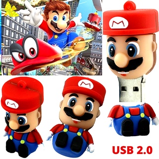 แฟลชไดรฟ์ USB 2.0 1GB-128GB ลายการ์ตูน Super Mario