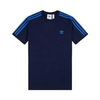 Ad*d*s 3 Striped Collegiate เสื้อยืดสีกรมท่าพร้อมป้ายเต็ม