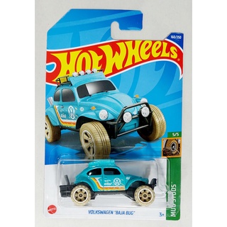 66HW Hot wheels โมเดลรถฮอทวีลขนาดเล็ก 🔅 Volkswagen Baja Bug Light blue color โพกสวาเก้น การ์ดสวย ใหม่ พร้อมจัดส่ง