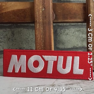 Motul ตัวรีดติดเสื้อ อาร์มรีด อาร์มปัก ตกแต่งเสื้อผ้า หมวก กระเป๋า แจ๊คเก็ตยีนส์ Racing Embroidered Iron on Patch