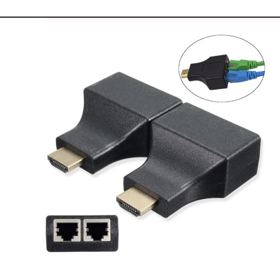 ลดราคา 1 Pair HDMI Dual RJ45 CAT5E CAT6 UTP LAN Ethernet HDMI Extender Repeater Adapter 1080P For HDTV HDPC PS3 STB #ค้นหาเพิ่มเติม สายเคเบิล SYNC Charger ชาร์จ อะแดปเตอร์ชาร์จข้อมูลปฏิบัติ Universal Adapter Coolระบายความร้อนซีพียู การ์ดเสียง