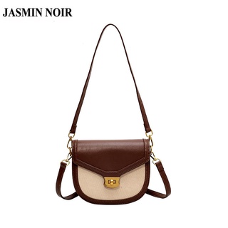 Jasmin NOIR กระเป๋าสะพายไหล่ ผ้าออกซ์ฟอร์ด สไตล์เรโทร สําหรับผู้หญิง