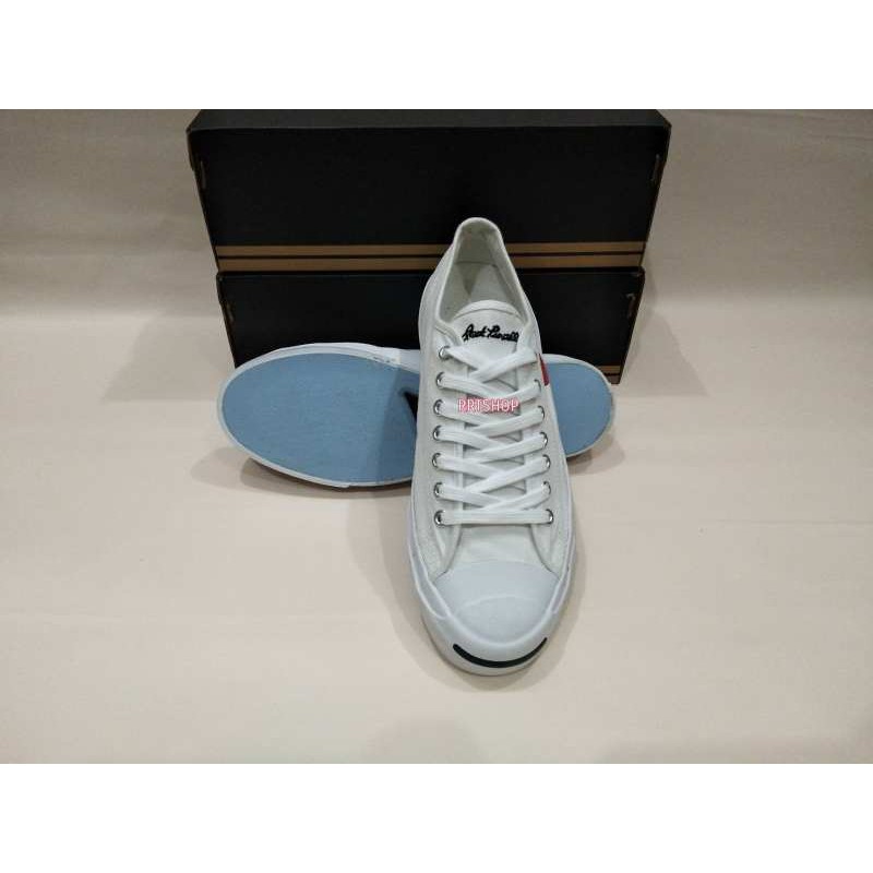 รองเท้าผ้าใบ Converse Jack Purcell x Comme สีขาว ( พร้อมกล่อง ) มีบริการเก็บเงินปลายทาง