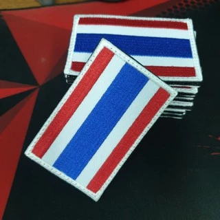 อาร์มติดเสื้อธงชาติไทย*แบบเย็บติด*แบบตัวรีด*แบบตีนตุ๊กแก 5x7.5cm