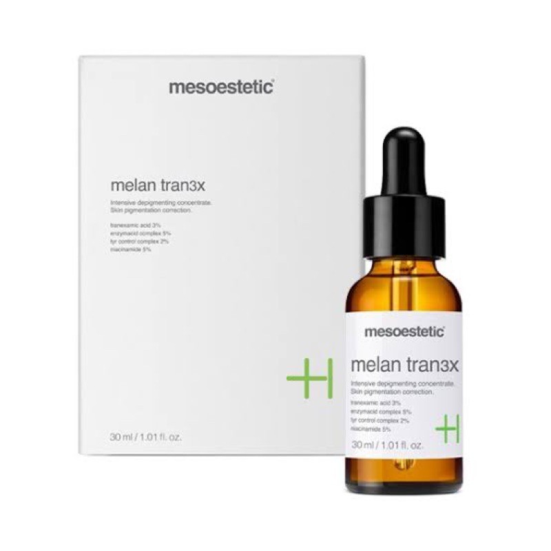 melan tran3x intensive depigmenting concentrate - mesoestetic