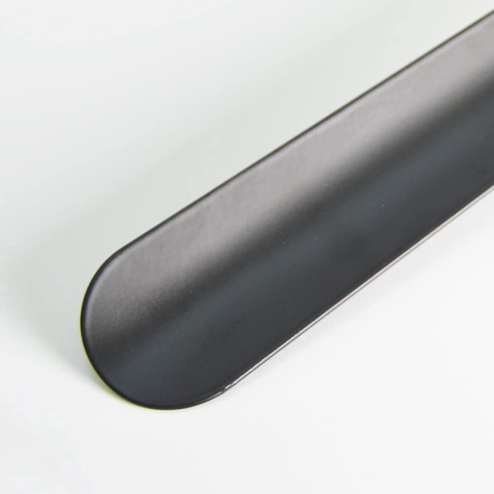 ZOMAKE Shoehorn ช้อนใส่รองเท้า ฮอร์นรองเท้าที่มีด้ามจับยาวพร้อมสายหนังสแตนเลสช้อนรองเท้าสำหรับรองเท้า ด้ามจับหนัง ยาว