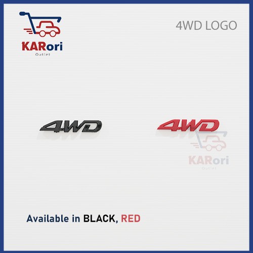 โลโก้ 4WD (88 x 17mm)