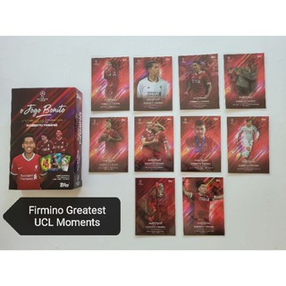 การ์ดฟุตบอล Firmino Curated Set แยกใบ Set Firmino Greatest UCL Moments