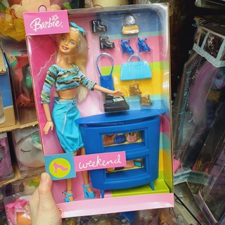 MATTEL BARBIE Fashion Weekend - Blue ตุ๊กตาบาร์บี้ แฟชั่น วีคเอ็น ฟ้า