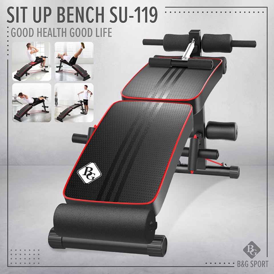 เก้าอี้ซิทอัพ เบาะซิทอัพ ม้านั่ง Sit Up เครื่องบริหารหน้าท้อง  รุ่น SU119