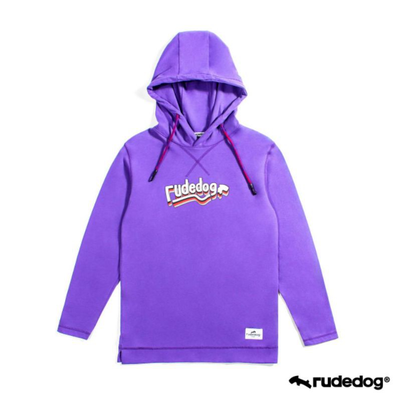 Rudedog เสื้อแขนยาวฮู้ด รุ่น Triple line สีม่วง (ราคาต่อตัว)