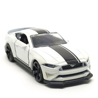 Majorette Ford Mustang GT - Black Stripes - White Color /Wheels 5LTSB /scale 1/64 (3 inches) no Package