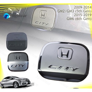 (FT) ฝาครอบถังน้ํามันเชื้อเพลิง สเตนเลส 2009-2019 สําหรับ Honda City GM2 GM3 GM6