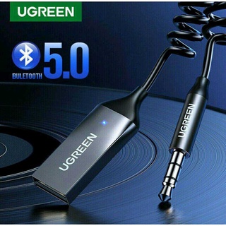 UGREEN รุ่น 70601, 60300 Wireless Bluetooth Receiver 5.3 USB สำหรับฟังเพลงบนรถยนต์ AUX หัวแจ๊คขนาด 3.5mm