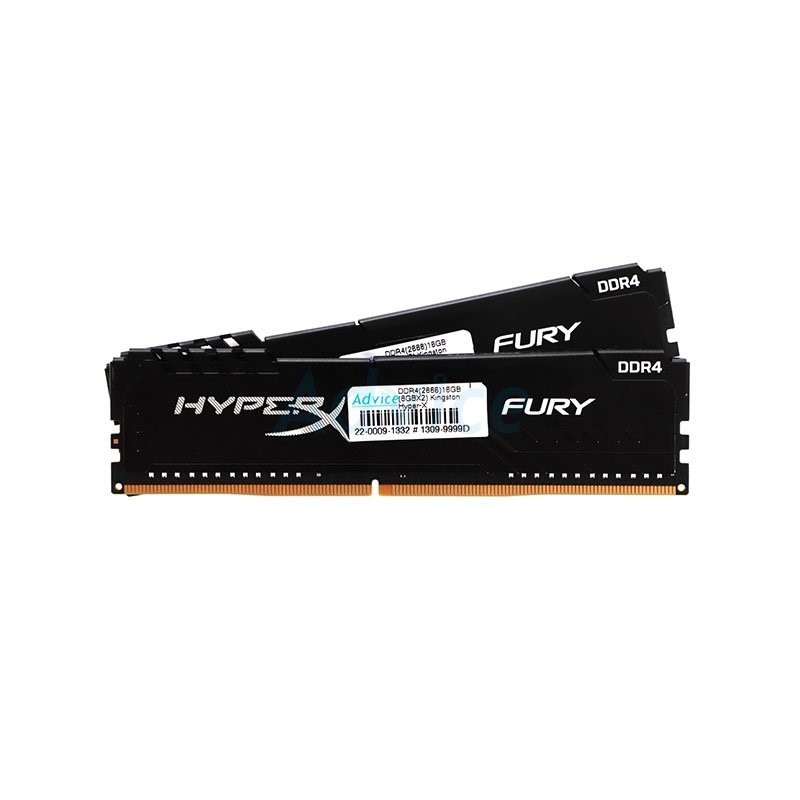 AM DDR4(2666) 16GB (8GBX2) Kingston Hyper-X FURY (HX426C16FB3K2/16) แรม ประกัน LT.