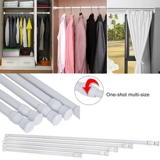 ราวผ้าม่าน ไม้เท้ายืดหดปรับระดับได้ราวม่านอาบน้ำรางหน้าต่างแขวน Tension Rod Curtain Shower Adjustable Rod Spring