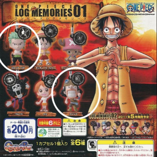 เซ ตค กาชาปองว นพ ช Bandai One Piece Log Memories 01 Shopee Thailand