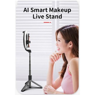 L07 Selfie Stick Phone Holder Monopod Selfie Ring Light with Tripod Stand for Live Stream