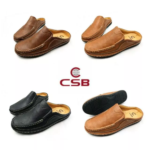 CSB รองเท้าหนังแบบเปิดส้น CM444 ไซส์ 39-44