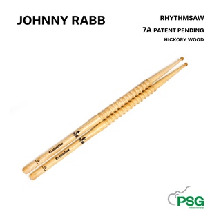JOHNNY RABB RHYTHMSAW 7A PATENT PENDING HICKORY WOOD 100% ( ไม้กลอง )