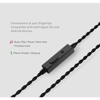 TRN สายอัพเกรด TRN 6core ขั้ว 2pin/ mmcx สายทองแดงถักเกรียว สายอัพเกรด 2pinnmmcx