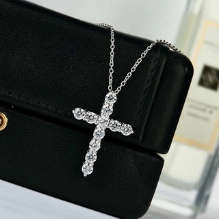 2.8mm Moissanite Cross Pendant