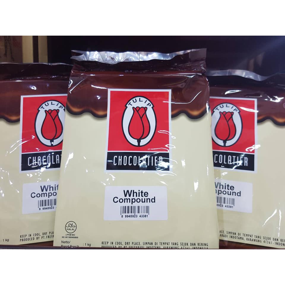 ไวท์ช็อคโกแลต คอมพาว White Chocolate Compound ตรา ทิวลิป 1 กิโลกรัม |  Shopee Thailand