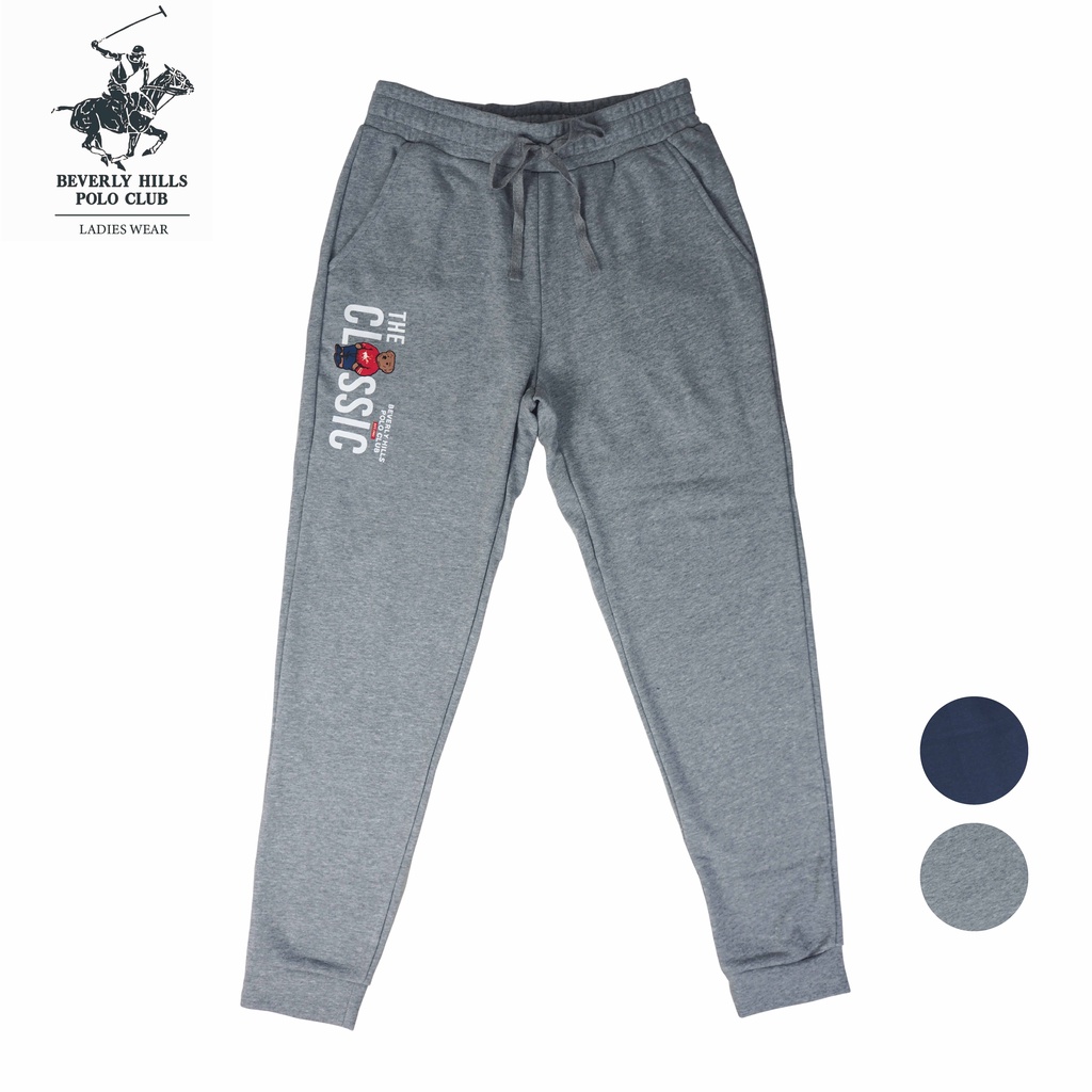 BHPC ผู้หญิงถักคู่กราฟิก Jogger Bear Collection