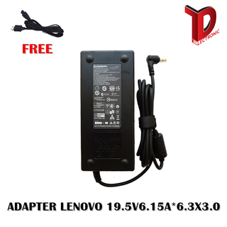 ADAPTER LENOVO 19V6.15A*6.3X3.0  / สายชาร์จโน๊ตบุ๊ค ลีโนโว่ + แถมสายไฟ