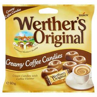 🔥*พร้อมส่ง*🔥 เวอร์เธอร์ ออริจินอล ลูกอมรสครีมกาแฟ 80กรัม Weather Original Candy Creamy Coffee Flavor 80 gm.